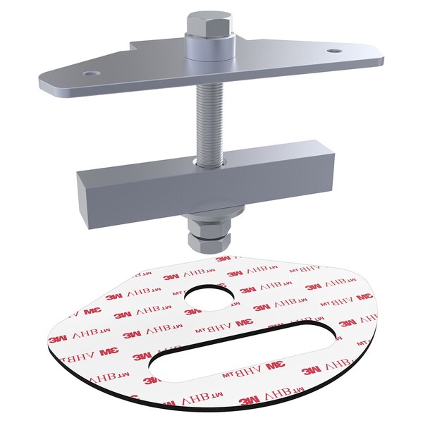 Elevate Series 01 Mounting Bracket 01 Adapter, for 1 monitor, grommet mount, Zinc Plated