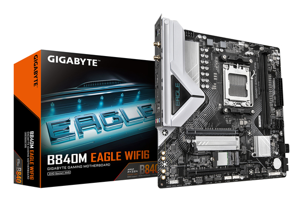 Gigabyte B840M Eagle WIFI6 Gen4 AM5 mATX - moderkort
