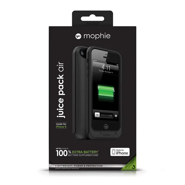Mophie Juice Pack Air for iPhone 5/5S, Black