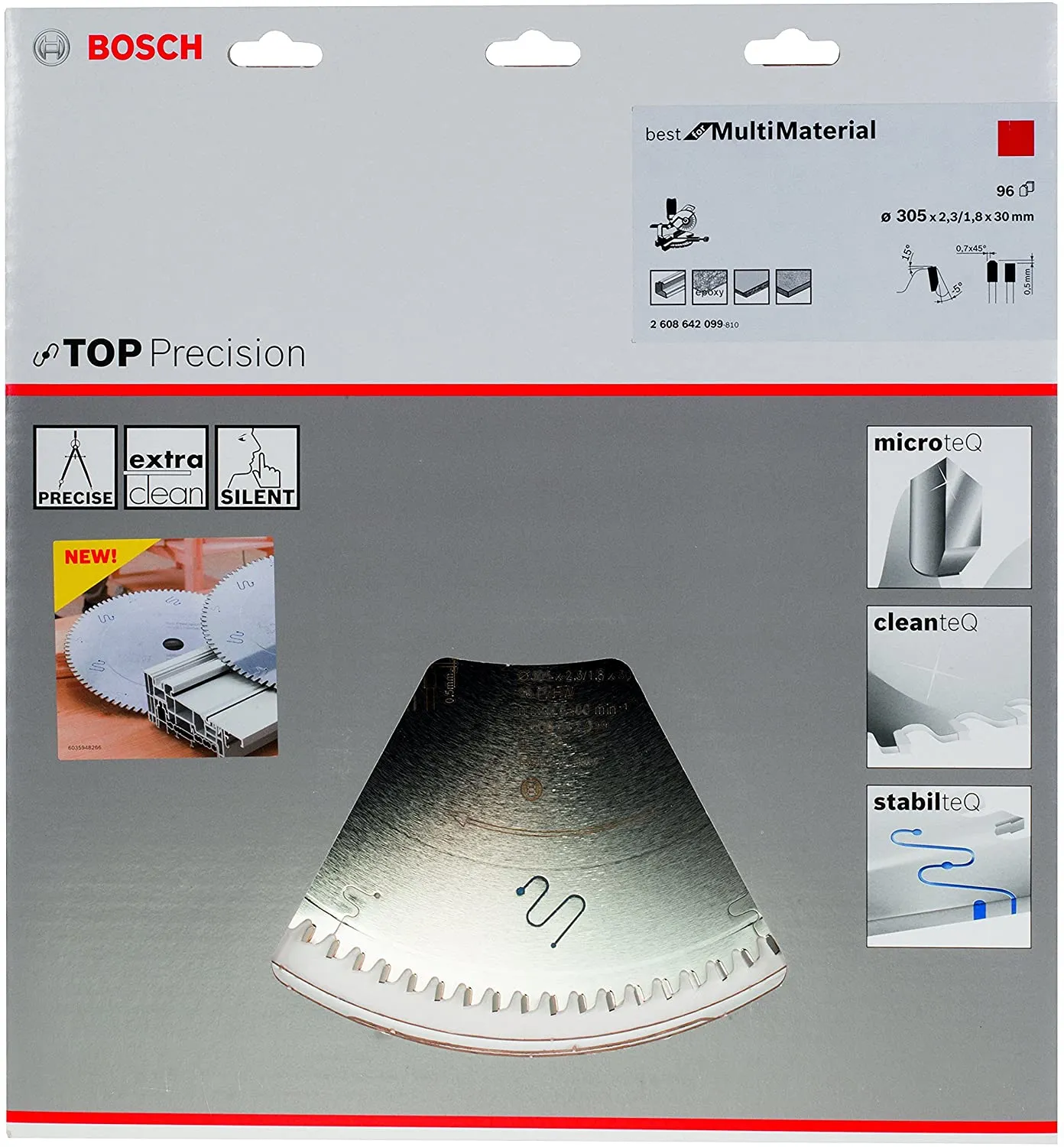 Bosch Best for Multi Material Top Precision - Rundsavsklinge - 305 mm - 96 t&aelig;nder