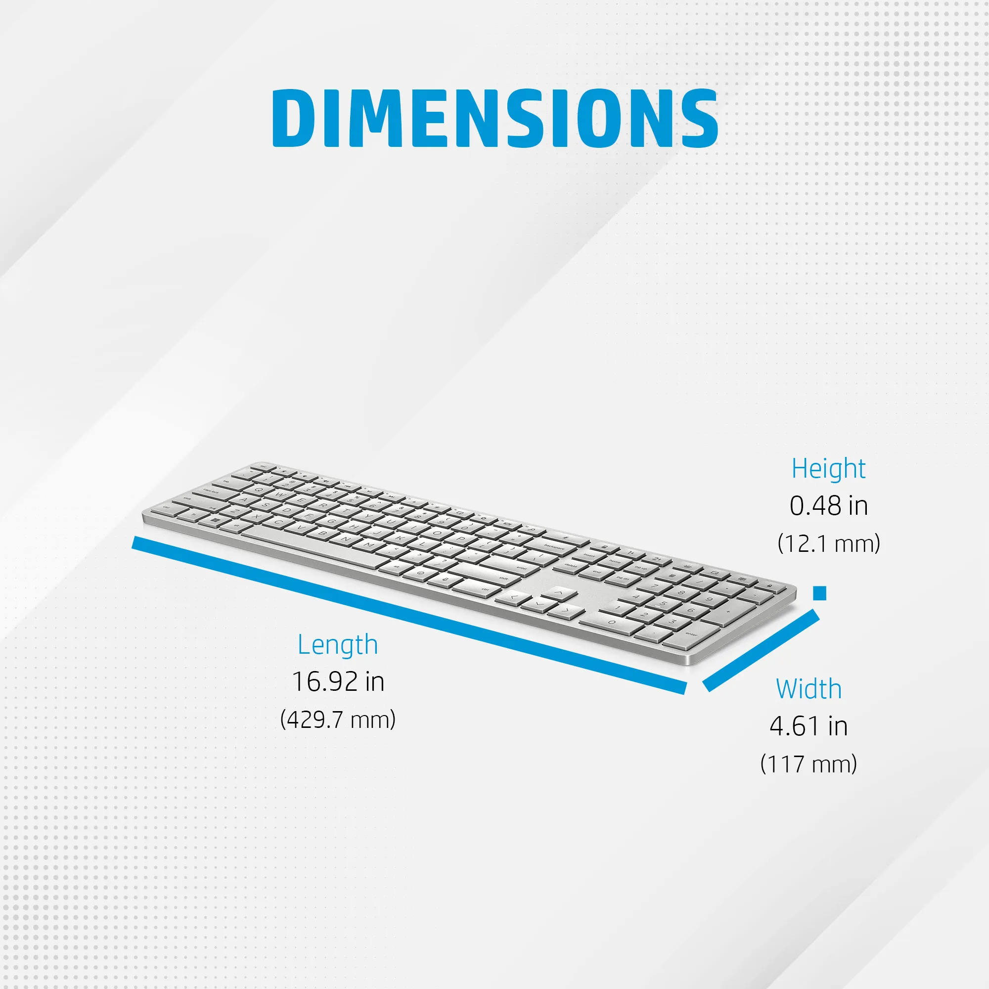 HP 970 Programmable Wireless Keyboard  SE layout