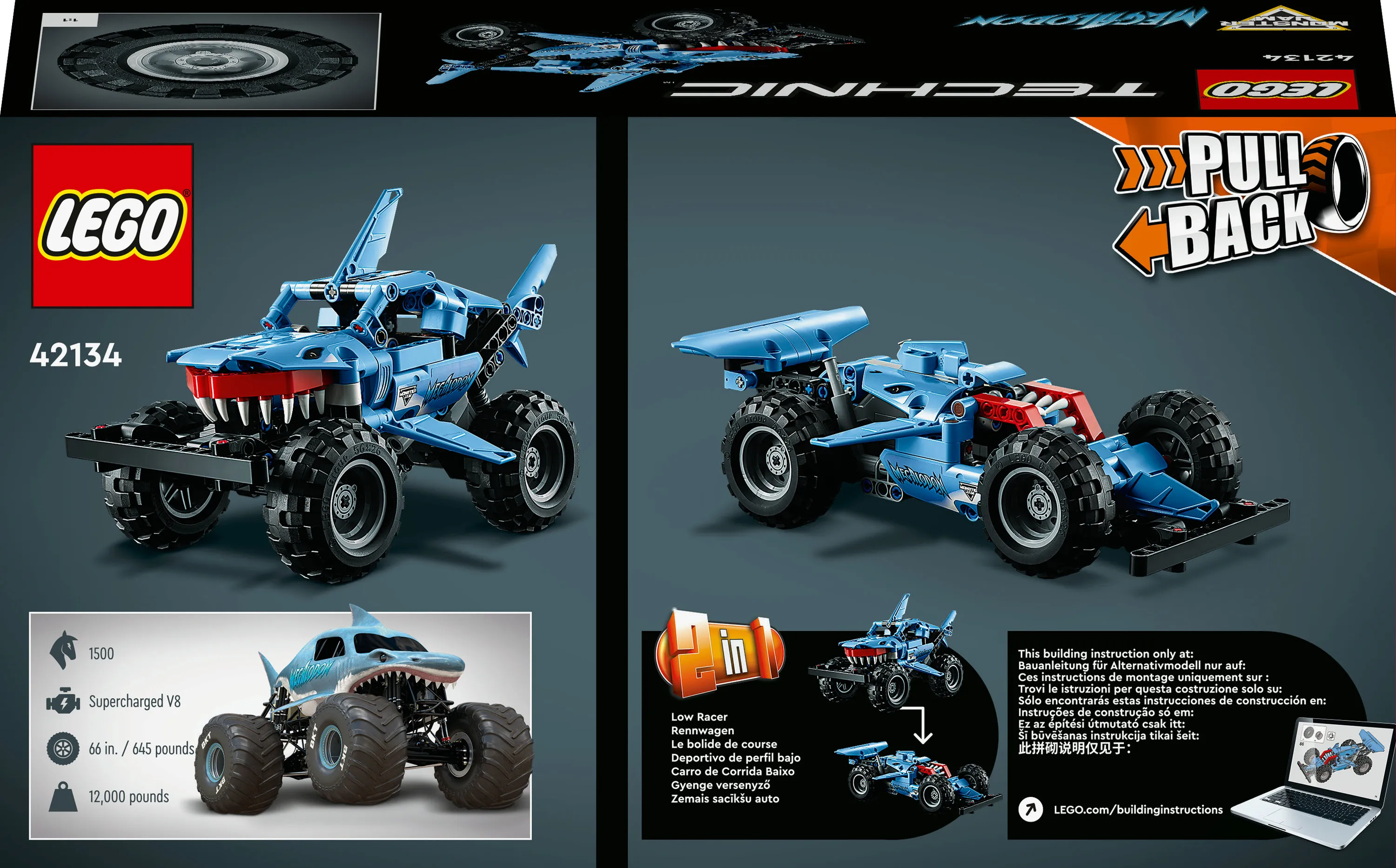 Lego Technic Monster Jam Megalodo 42134