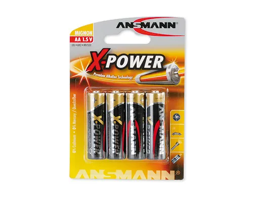 Battery, 1.5V, AA, LR6 x4
