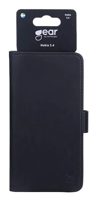 GEAR Wallet, Nokia 5.4 - Wallet Case, Black