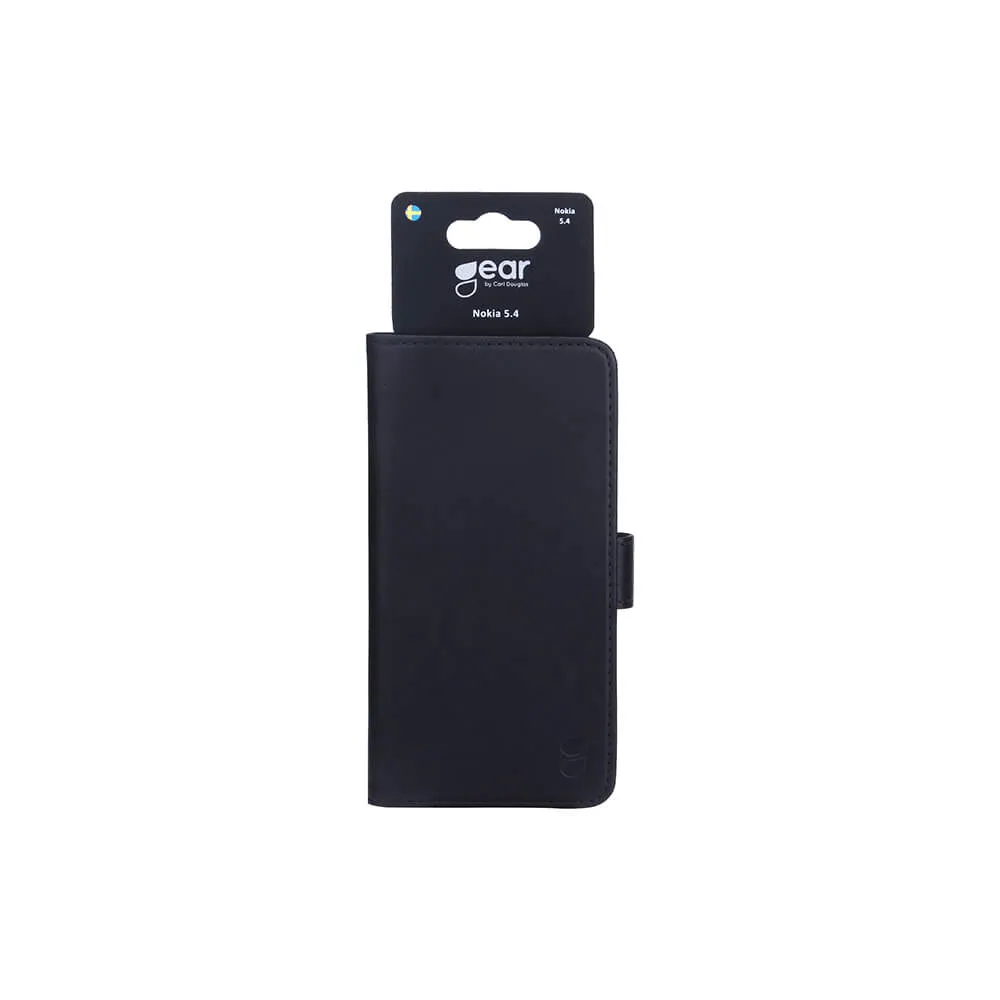 GEAR Wallet, Nokia 5.4 -lompakkokotelo, Musta