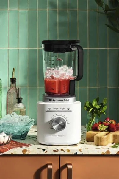 KitchenAid Pure Power 5KSB2073EPL 1200W 2.0L Blender, Black/White