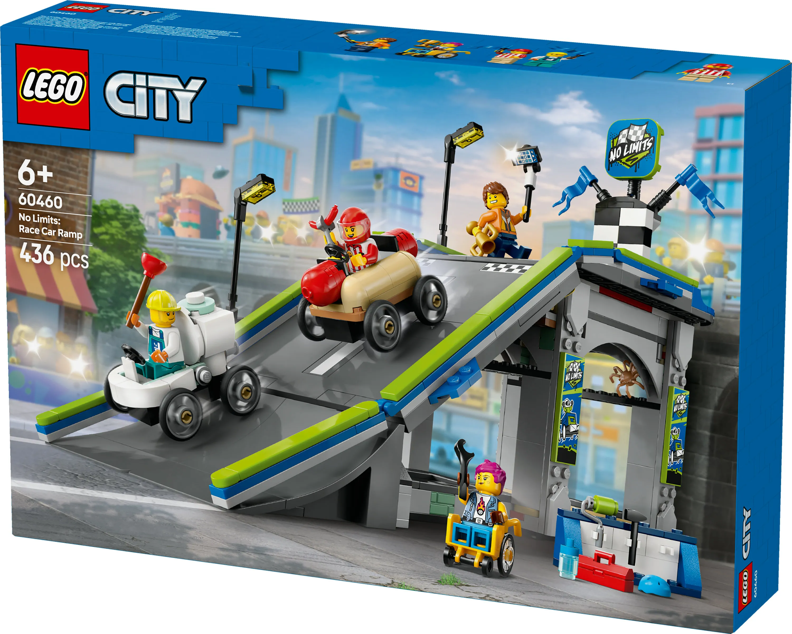 LEGO City Utan gr&auml;nser: Racerbil rampbana 60460