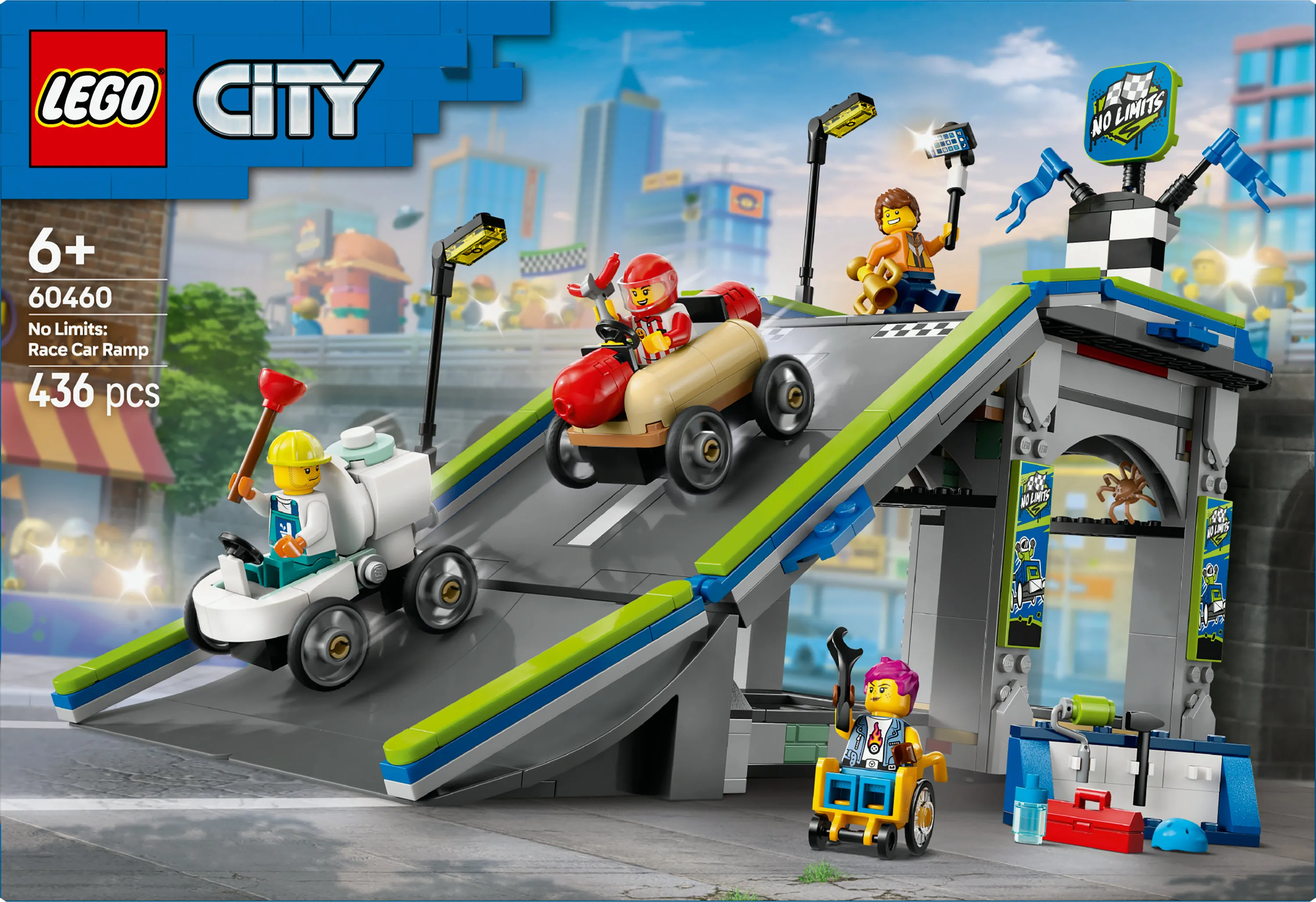 LEGO City Utan gr&auml;nser: Racerbil rampbana 60460