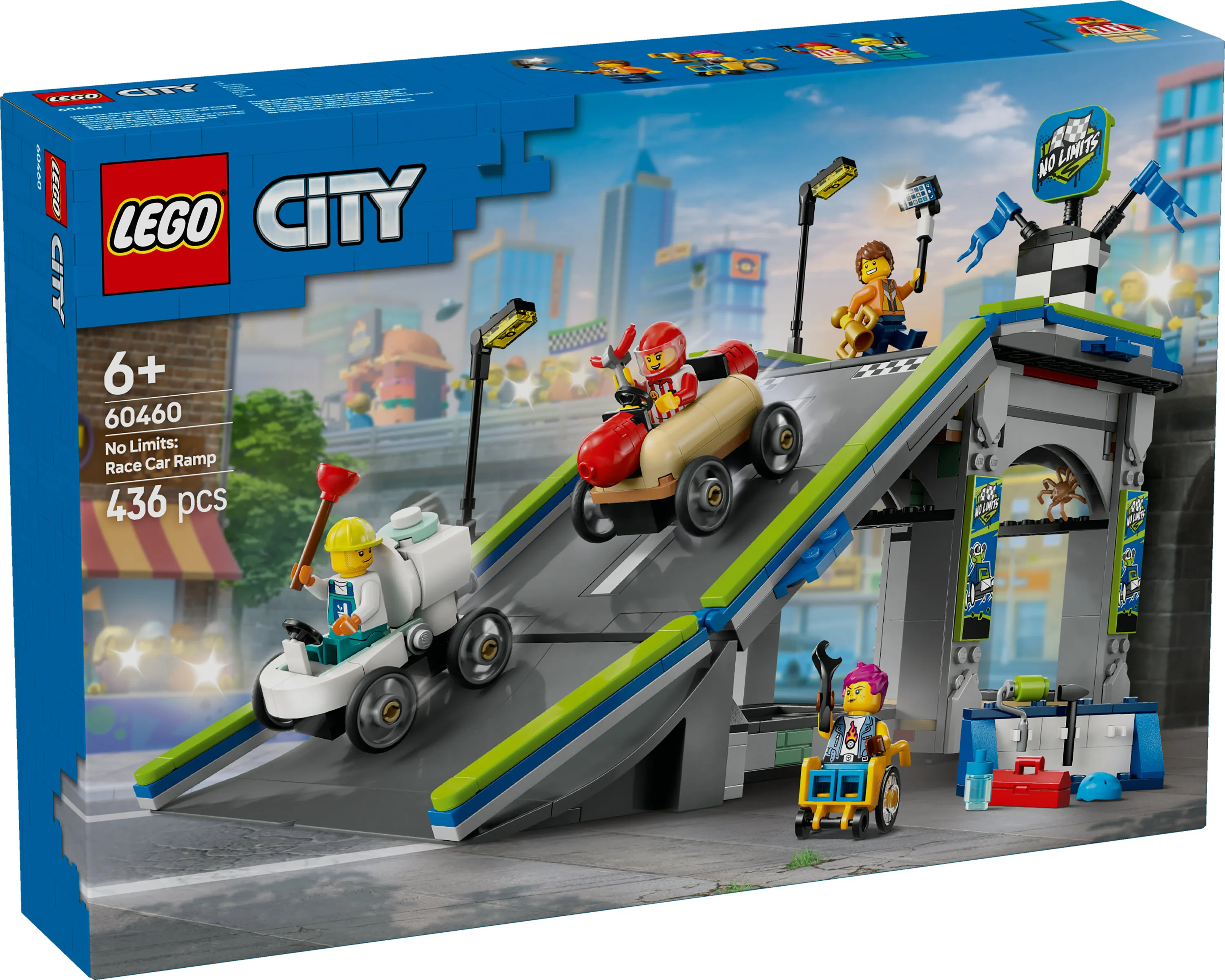 LEGO City Utan gr&auml;nser: Racerbil rampbana 60460