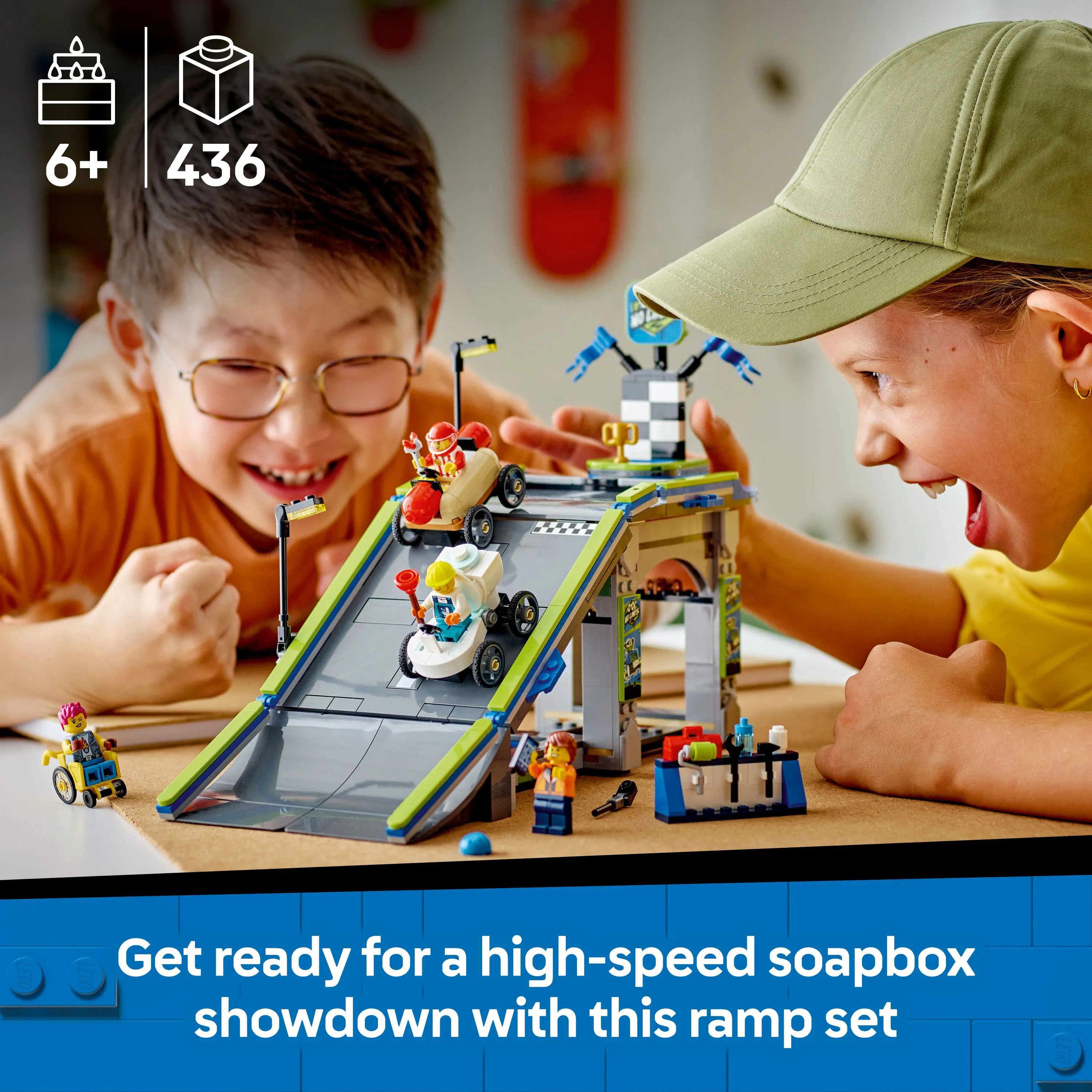 LEGO City Utan gr&auml;nser: Racerbil rampbana 60460