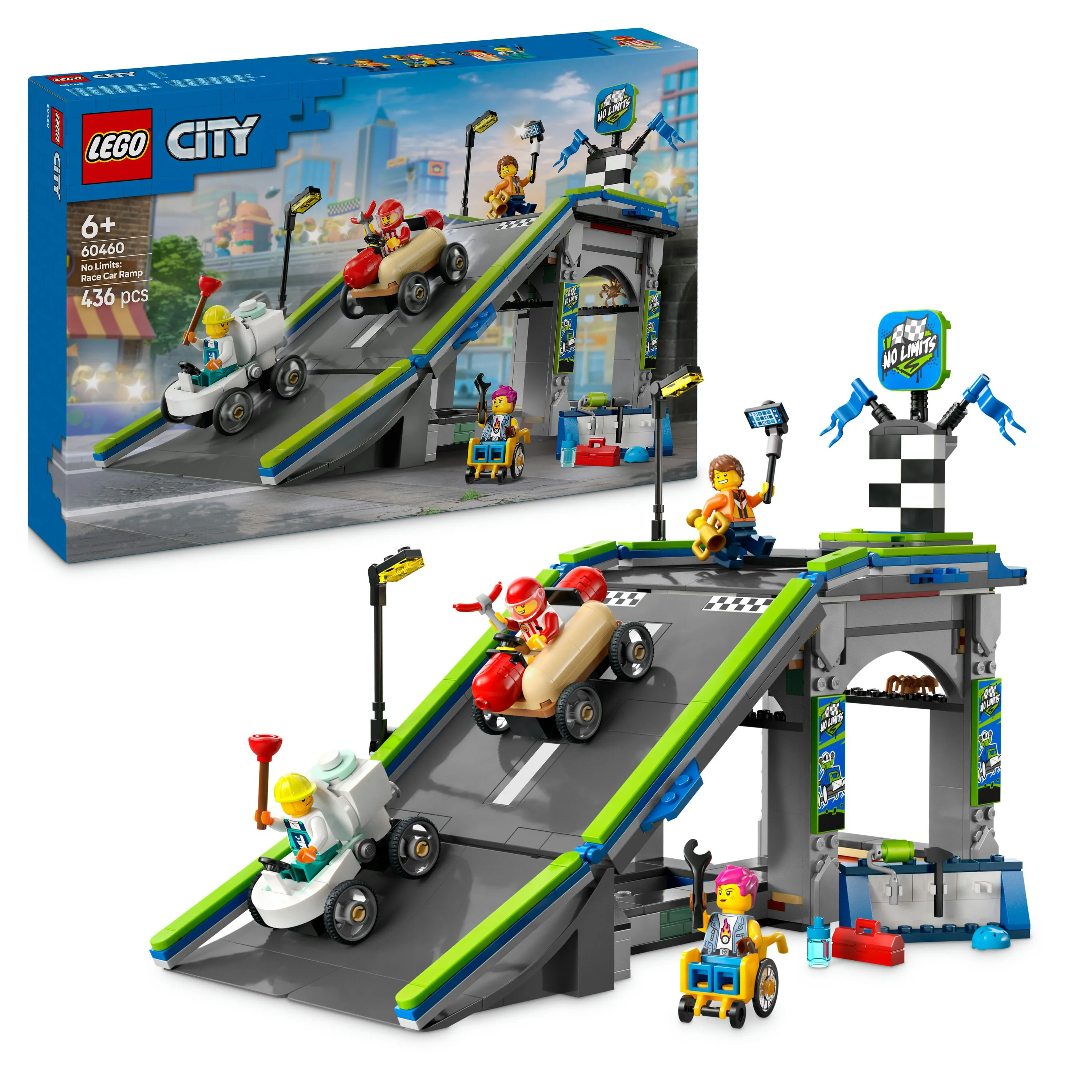 LEGO City Utan gr&auml;nser: Racerbil rampbana 60460