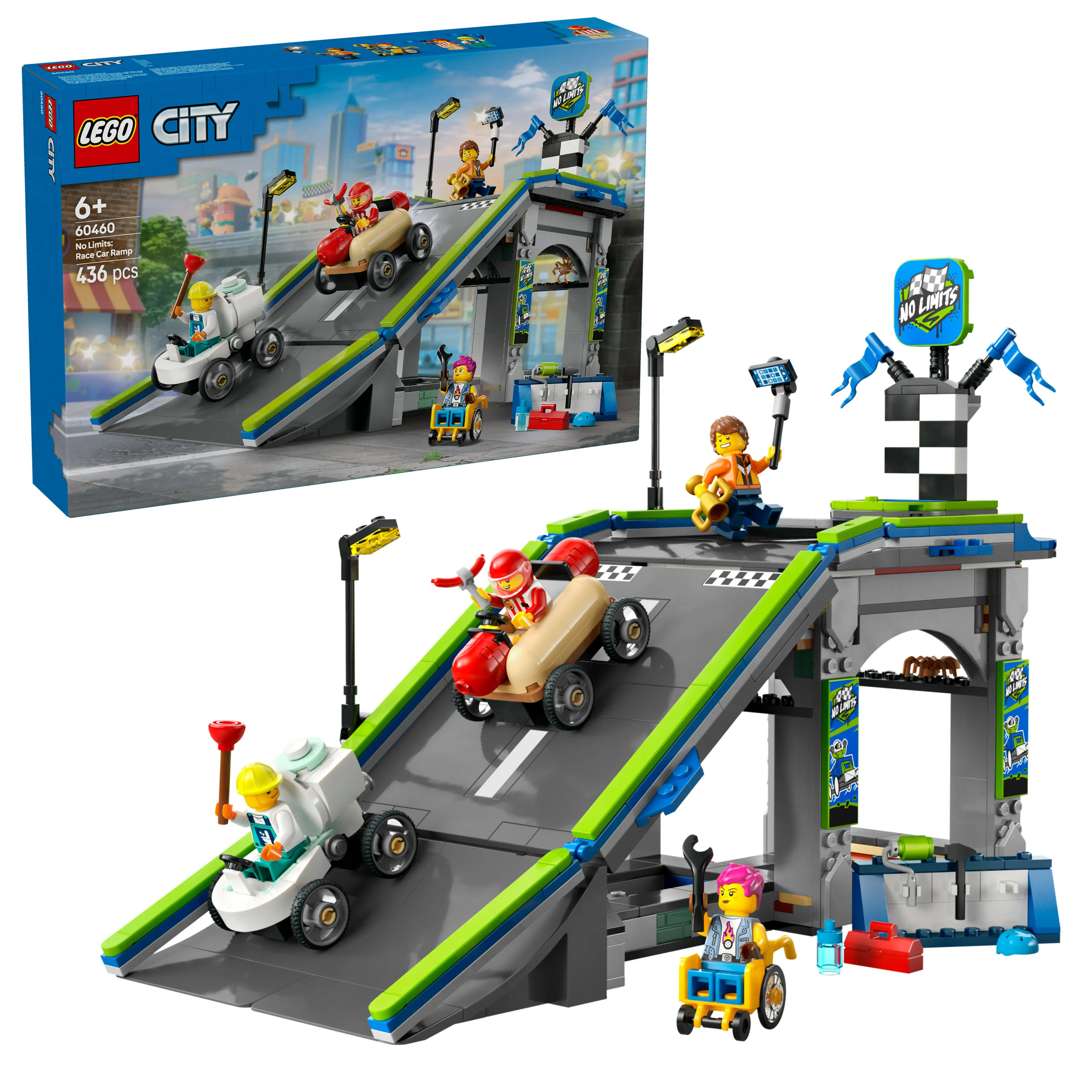 LEGO City Utan gr&auml;nser: Racerbil rampbana 60460