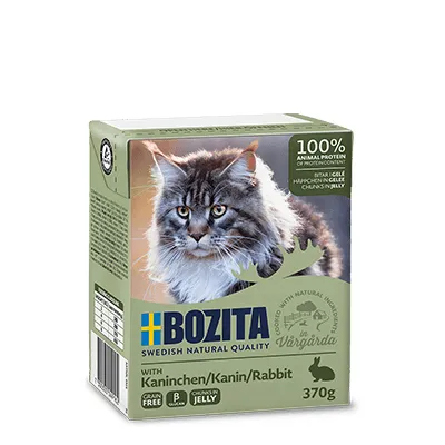 Bozita Rabbit in Jelly, Wet food for cats, Adult, 370g