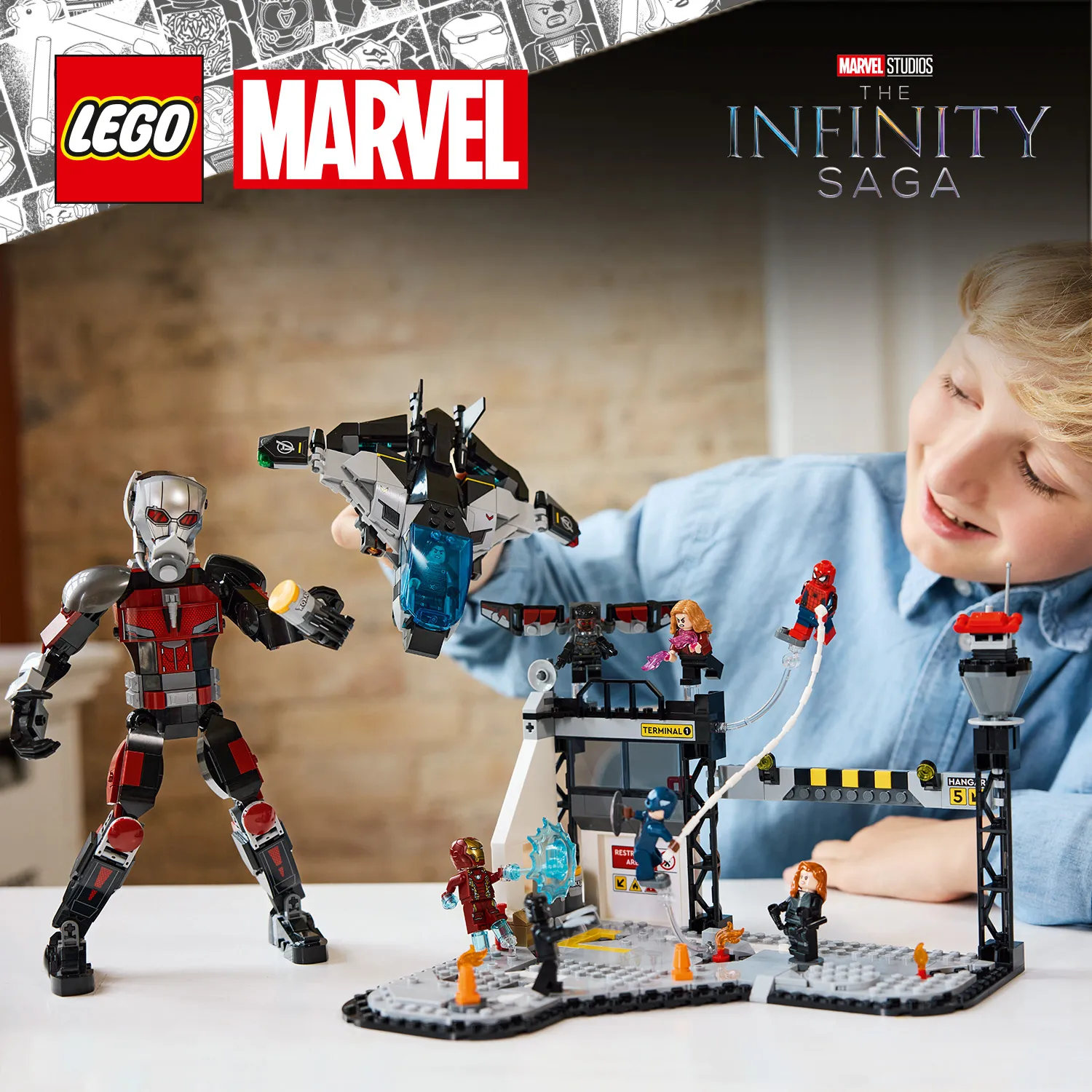 LEGO Marvel Captain America: Civil War Actionstrid 76314