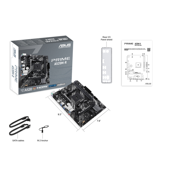 ASUS PRIME A520M-R AM4 2xDDR4 microATX 4xSATA MB 1xHDMI 1xM.2