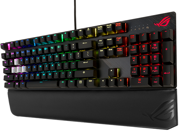 Asus ROG Strix Scope Deluxe -mekaaninen pelin&auml;pp&auml;imist&ouml;