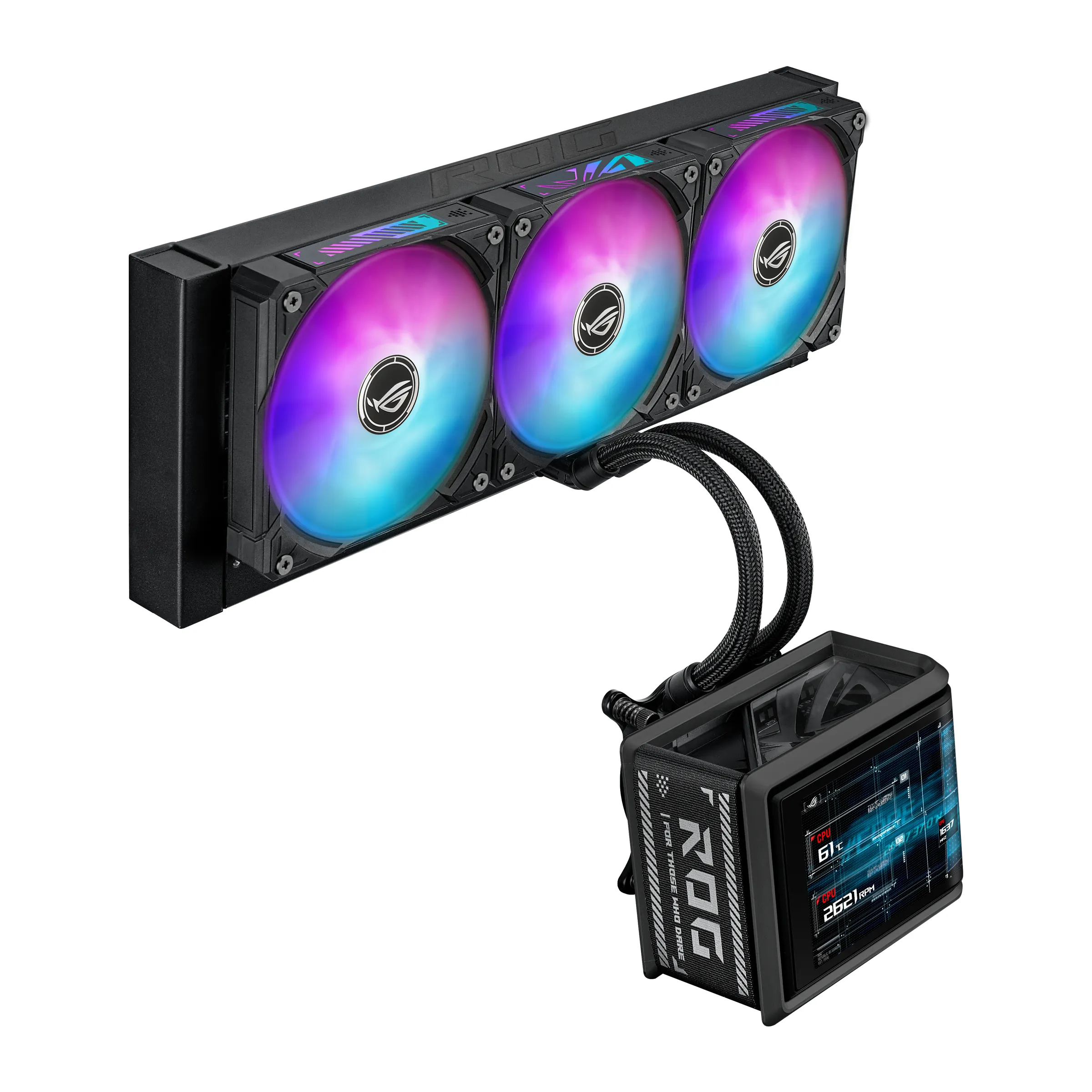 Asus ROG Ryuo IV SLC 360mm ARGB Liquid Cooler, Black
