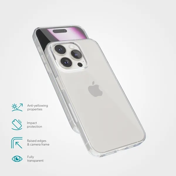 Epico Hero, iPhone 16 Pro - fodral, Transparent