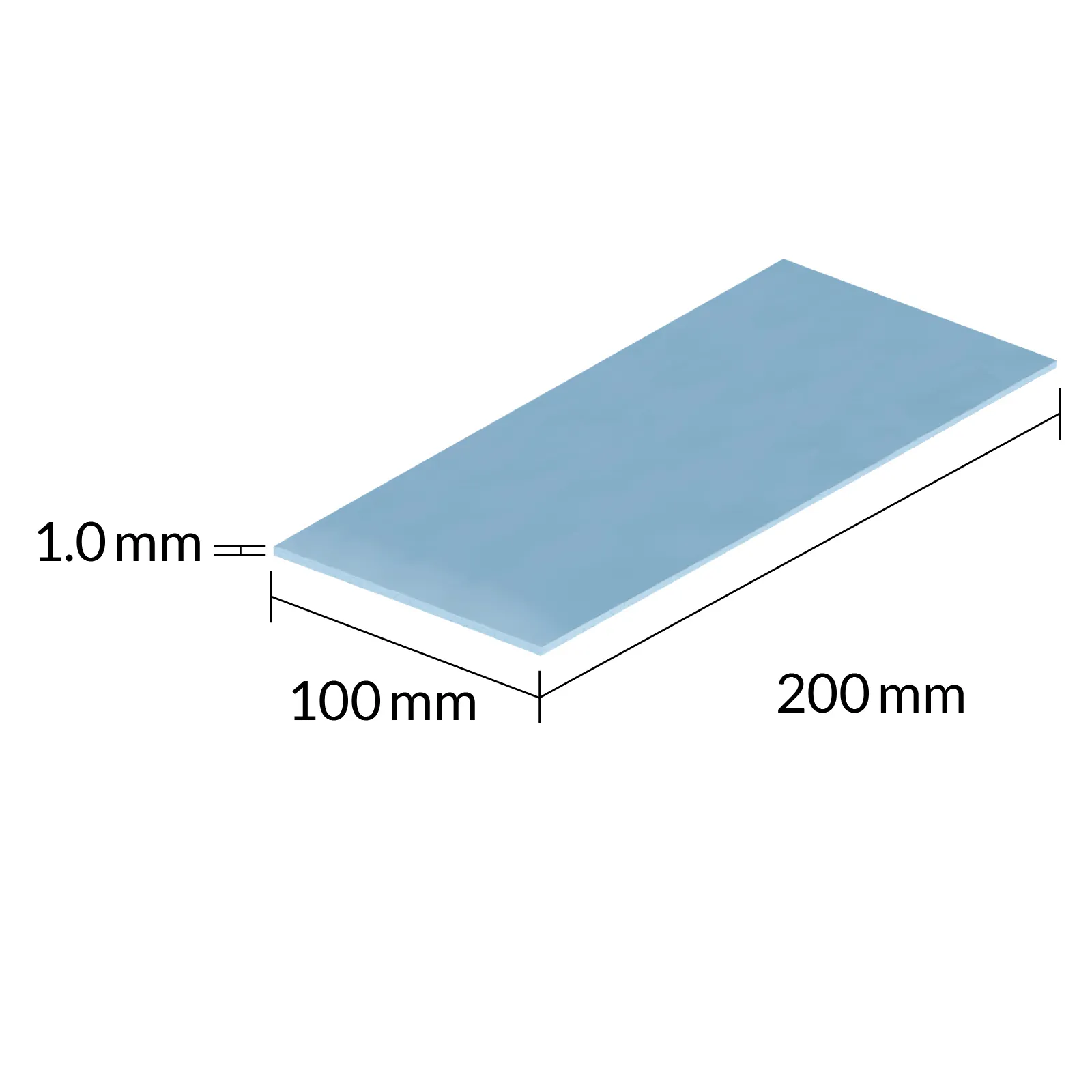 Arctic TP-3 200 x 100 mm 1.0 mm 2-pack Thermal Pad, Blue