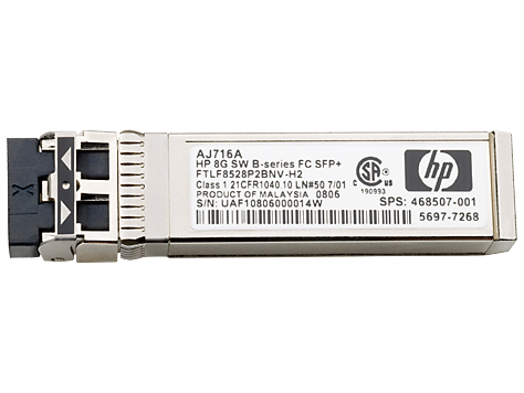 HPE - SFP+ l&auml;hetin-vastaanotin-moduuli - 10 Gigabit Ethernet - SCSI (pakkaus sis&auml;lt&auml;&auml; 4) malleihin Modular Smart Array 2040, 2040 10Gb