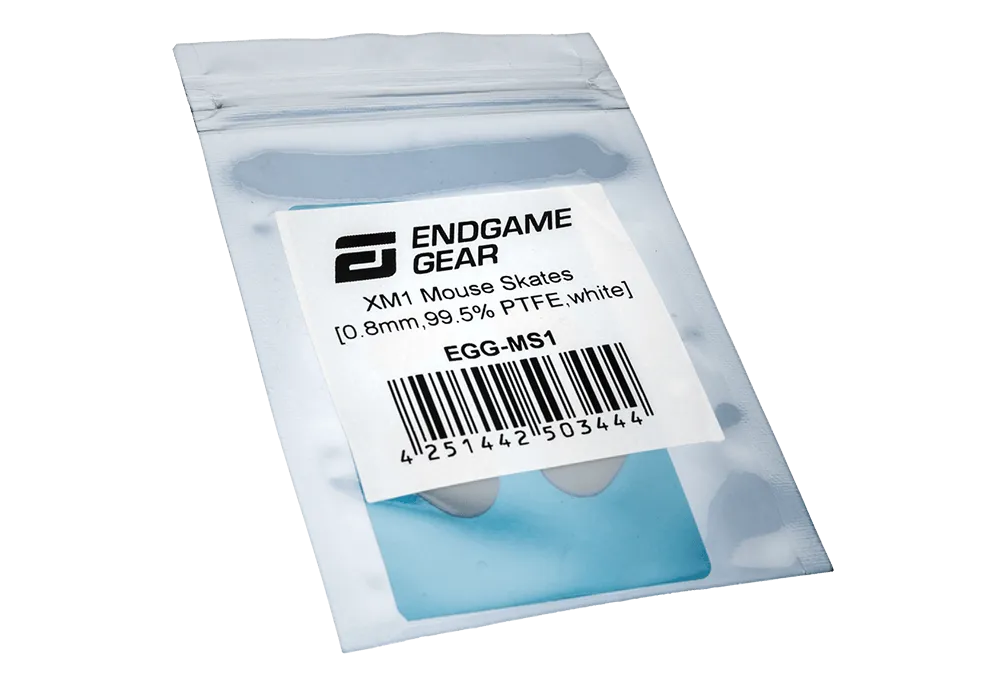 Endgame Gear XM1 Skates, 99,5% PTFE, white - Single Set