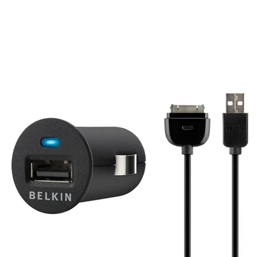 30-pins Car Charger with Cable, black