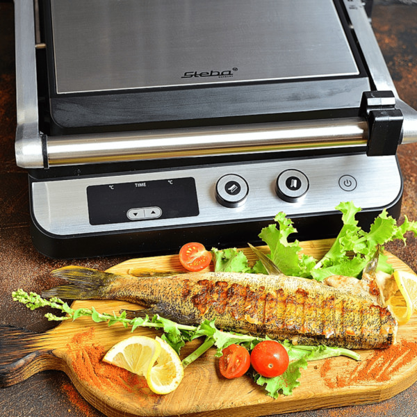 Steba FG 120 Contact Grill, 1800 W, Stainless Steel / Black