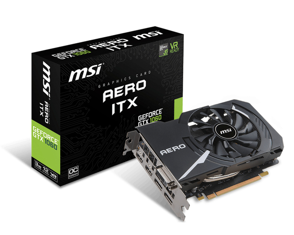 MSI GeForce GTX 1060 AERO OC ITX 3 GB - Grafikkort