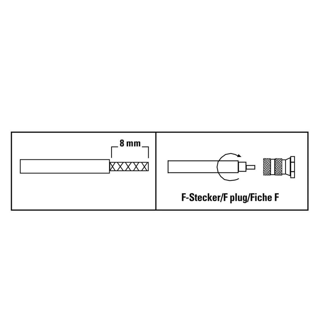HAMA F-Plug 5.5mm 2-pack