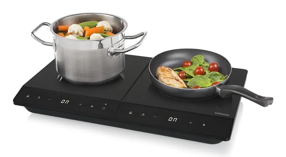 Tristar IK-6162 Induktionsplatta, 2 kokzoner, 3500W, Svart