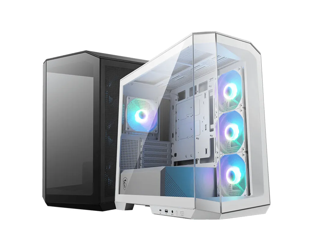MSI MAG PANO M100R PZ mATX-kotelo ikkunalla, valkoinen