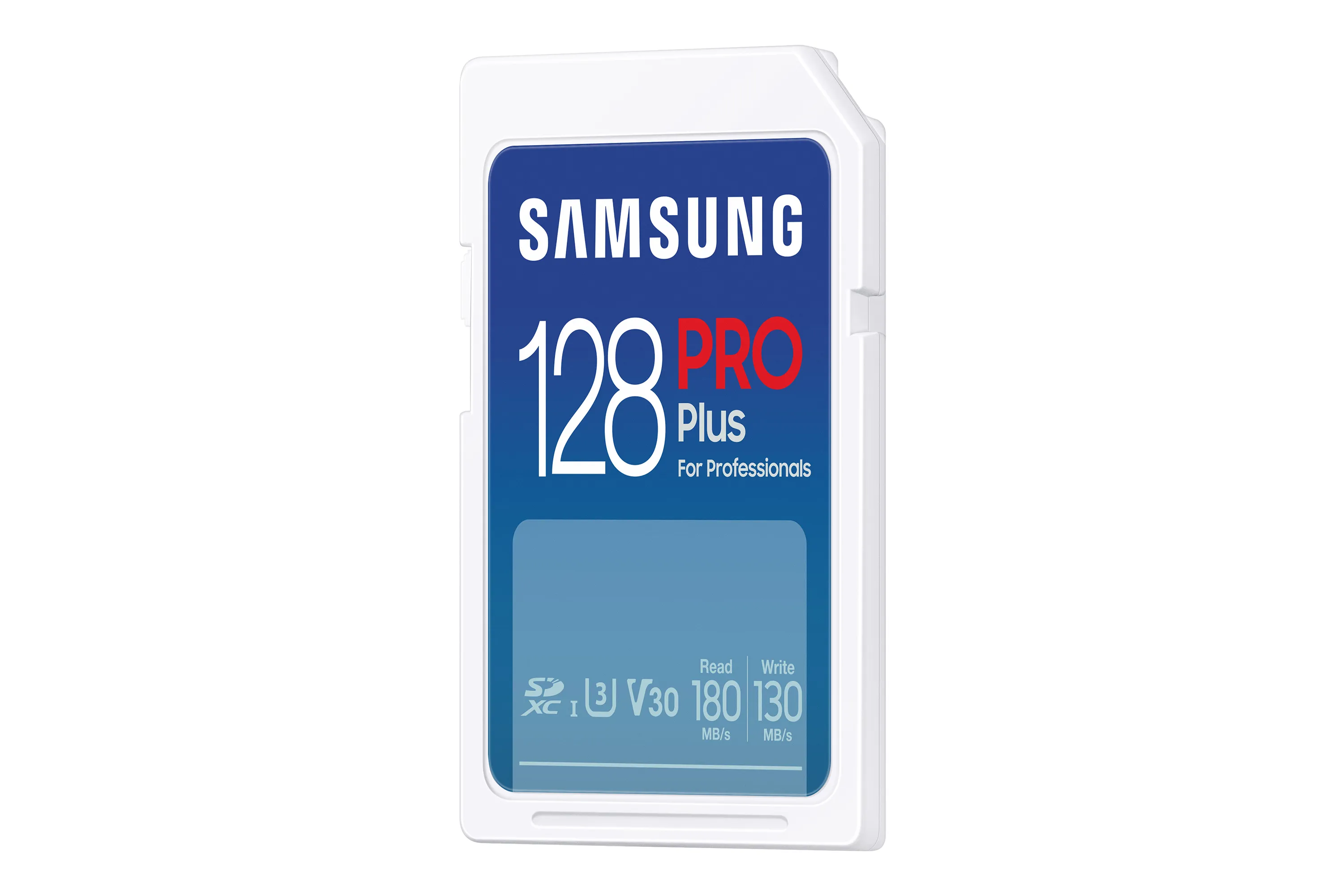 Samsung PRO Plus 128 GB SDXC UHS-I U3 V30 A2 kort, gr&aring;/r&ouml;d