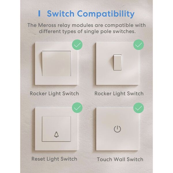 Meross Smart Wi-Fi - in-wall switch