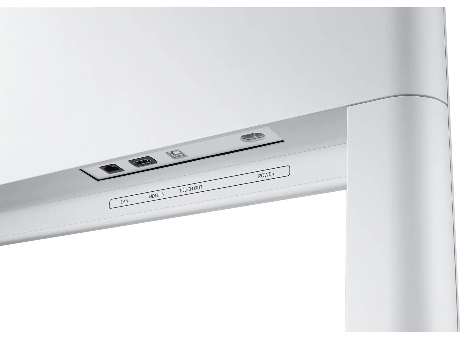 Samsung Flip Stand STN-WM55H - Teline tuotteelle interactive flat panel / LCD display - valkoinen -n&auml;yt&ouml;n koko: 55" - lattialla seisova malleihin Flip WM55H