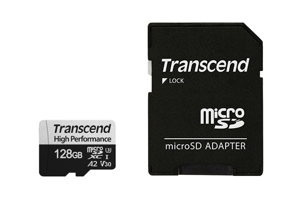 Transcend 330S microSDXC Muistikortti, 128GB 100/85MB/s. U3, UHS-I