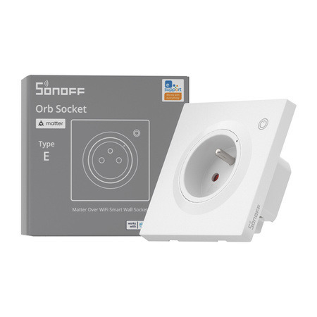 SONOFF WS01TPE-E - Smart Wall Socket Type E, White