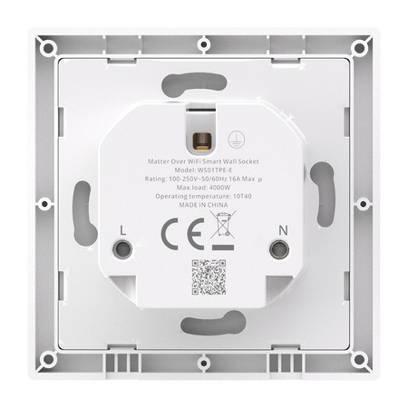 SONOFF WS01TPE-E - Smart Wall Socket Type E, White