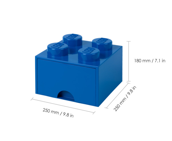 Room Copenhagen LEGO Brick Drawer 4 blue - RC40051731