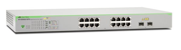 ALLIED 16port10/100/1000T POE+ Websmart Switch with 4 unpopulated SFP Slot