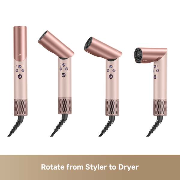 DREAME MOVA Master 10 Multistyler, 1600W hair dryer, Pink
