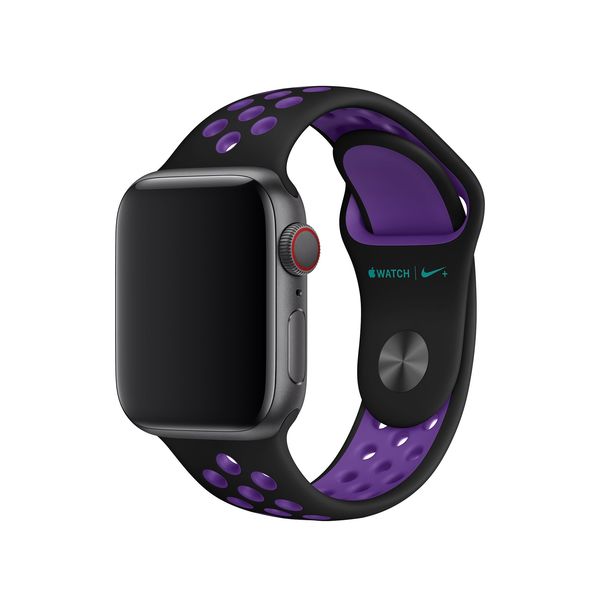 Apple Watch 40mm Black/Hyper Grape Nike Sport Band &ndash; S/M &amp; M/L