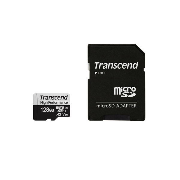 Transcend 330S microSDXC Muistikortti, 128GB 100/85MB/s. U3, UHS-I
