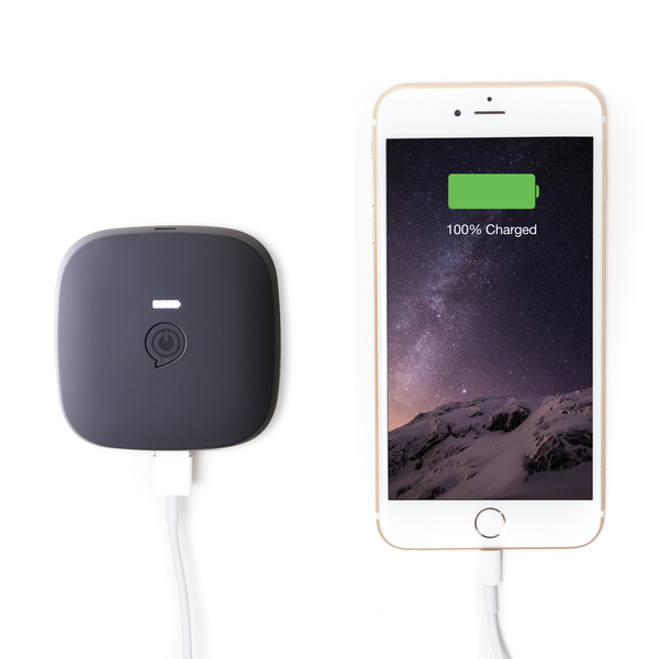 ZENS Powerbank QI Tr&aring;dl&ouml;s 5200mAh Laddar och Laddas Tr&aring;dl&ouml;st Svart