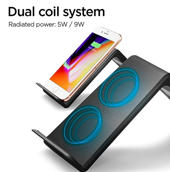 Spigen F303W Wireless Fast QI Charger 9W
