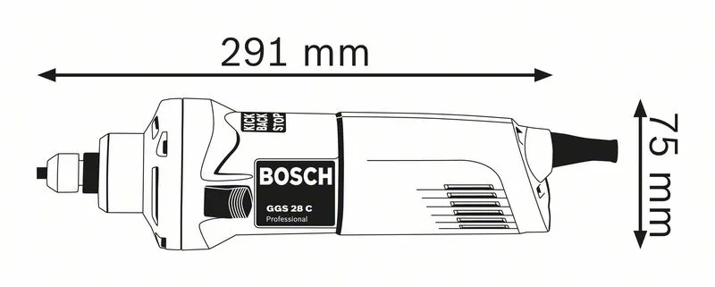 Bosch GGS 28 C bu Direktslipning - 0601220000