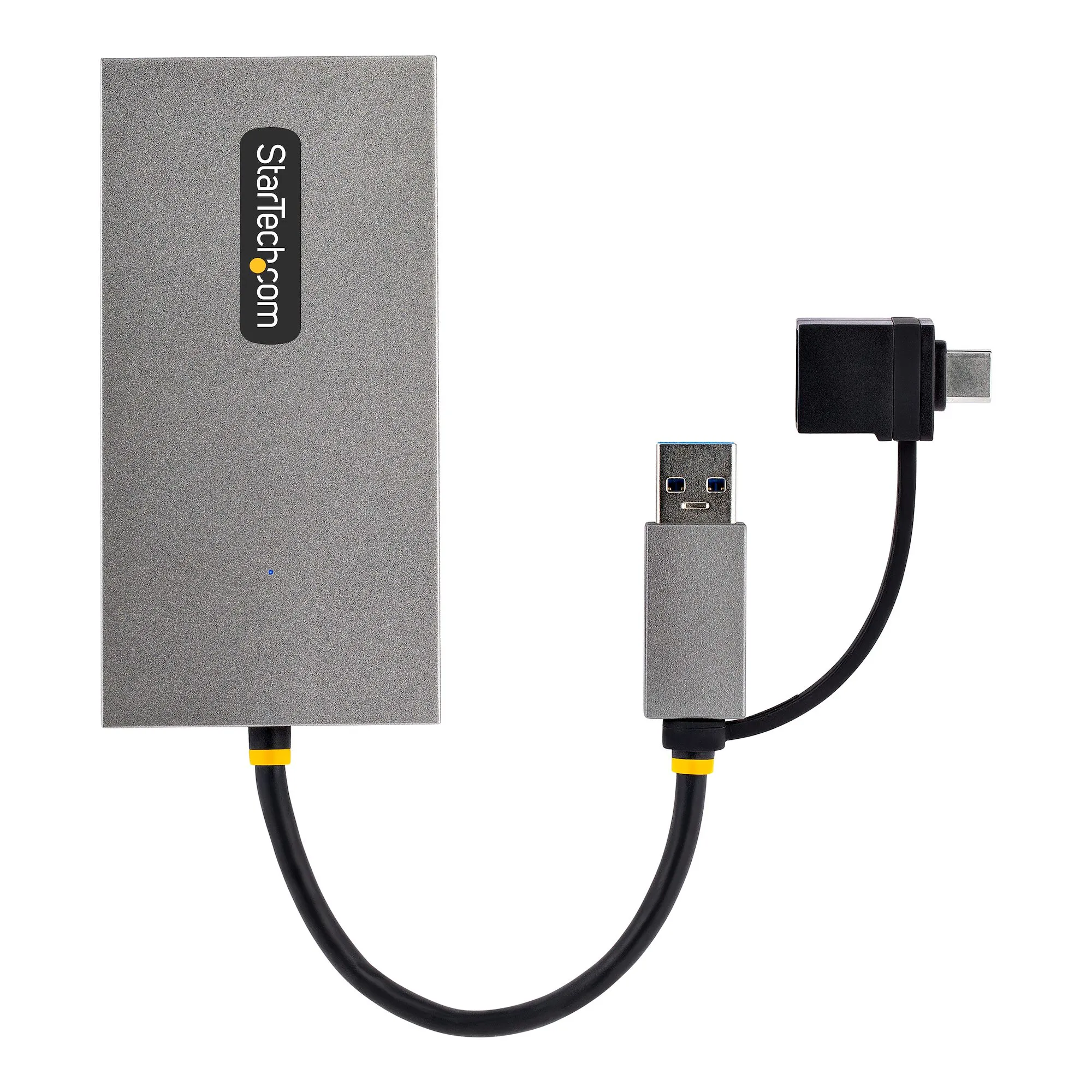 StarTech USB-C to 4K HDMI, 100W Power Delivery Pass-through, SD/MicroSD Slot, 3-Port USB 3.0 Hub - adapter, Grey