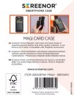 Screenor MAGi Magnetic Card Case Brown