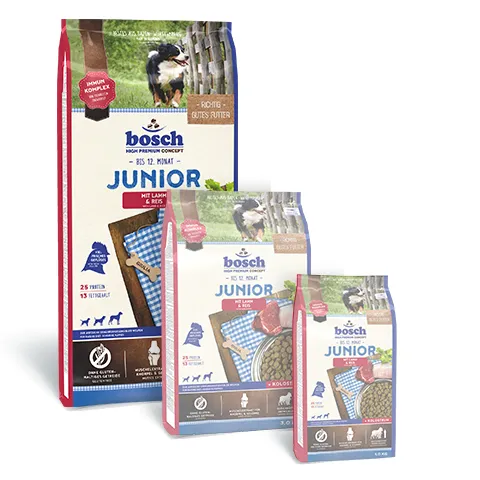 Bosch Junior Lamb & Rice, Dry food for dogs, Gluten Free, 15kg