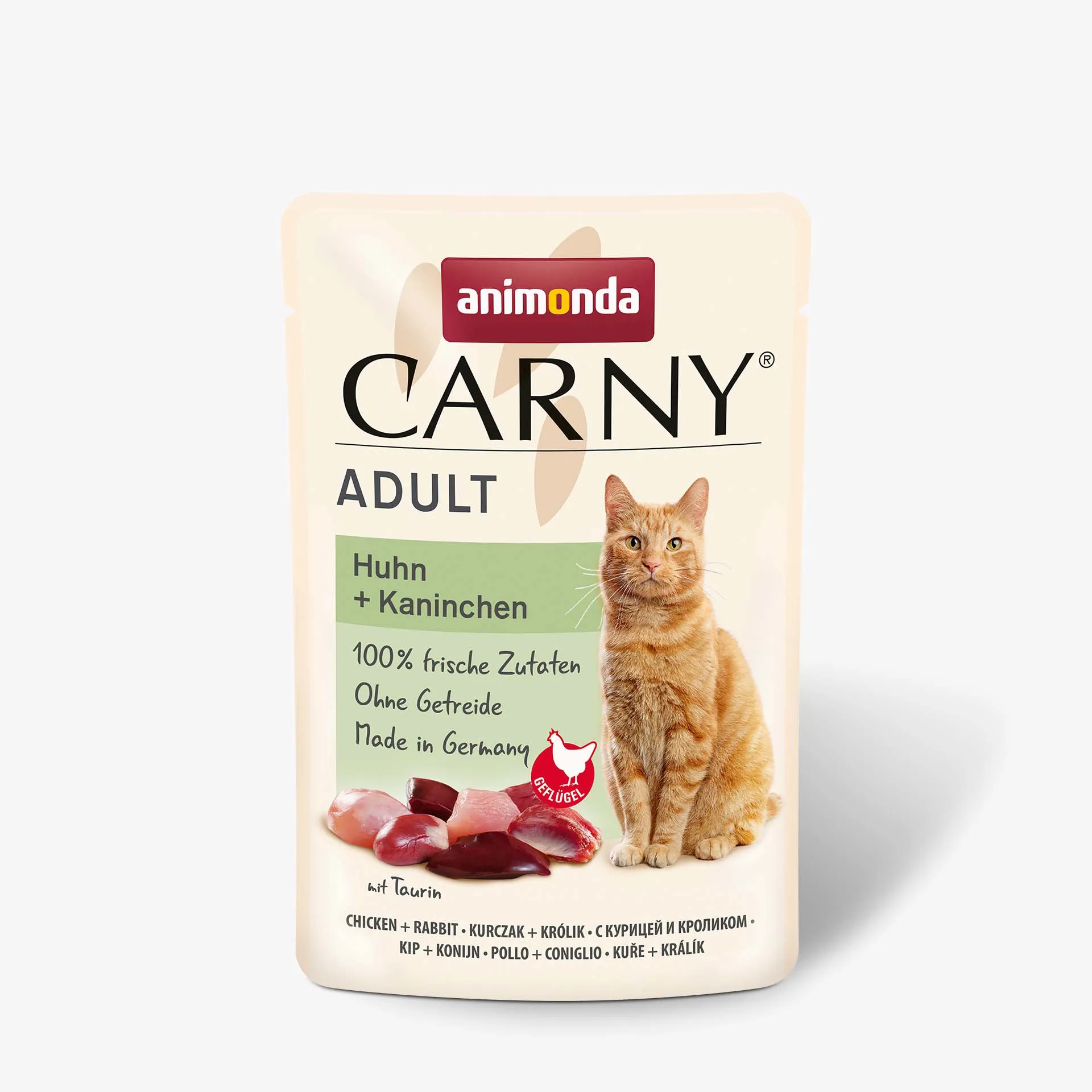 Animonda Carny Adult Chicken and Rabbit, Wet food for cats, 85g
