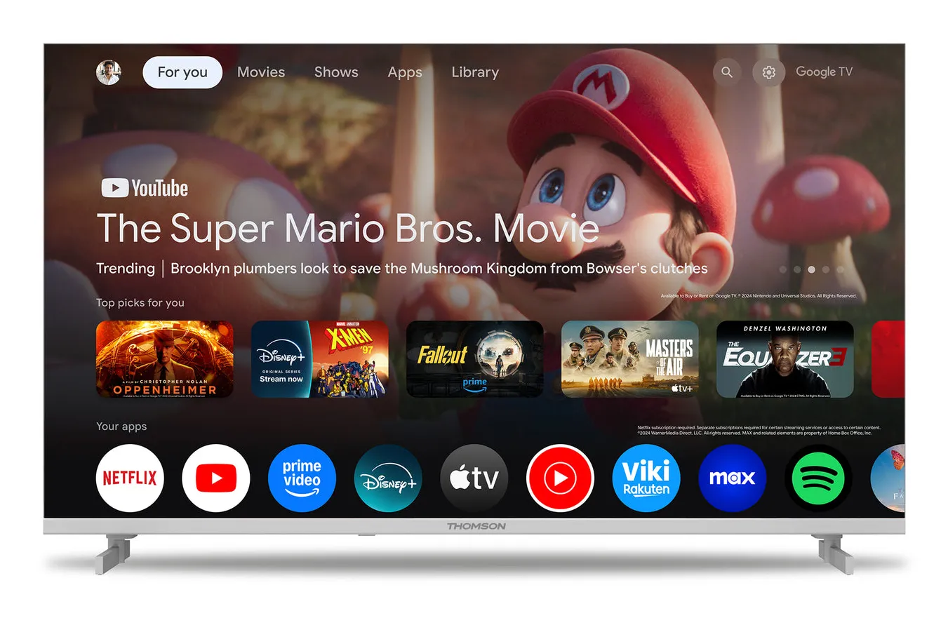 Thomson 40FG2S15W 40" Full HD LED Google TV, 60 Hz, HDR10, valkoinen